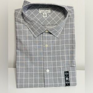 BANANA REPUBLIC SLIM FIT WRINKLE-RESISTANT DRESS SHIRT NWT XL